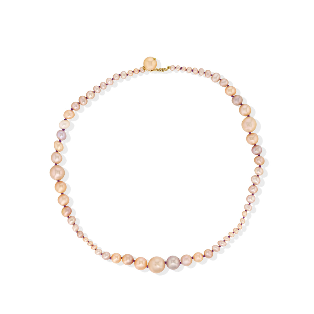 
                  
                    Pearl Girl Choker Necklace, Pink
                  
                