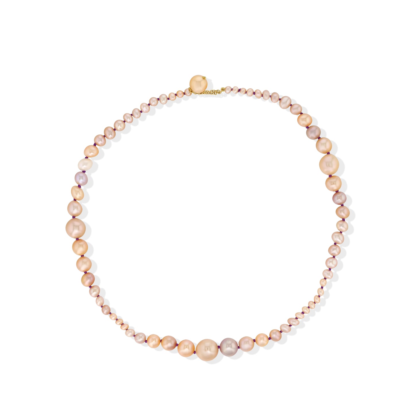 
                  
                    Pearl Girl Choker Necklace, Pink
                  
                