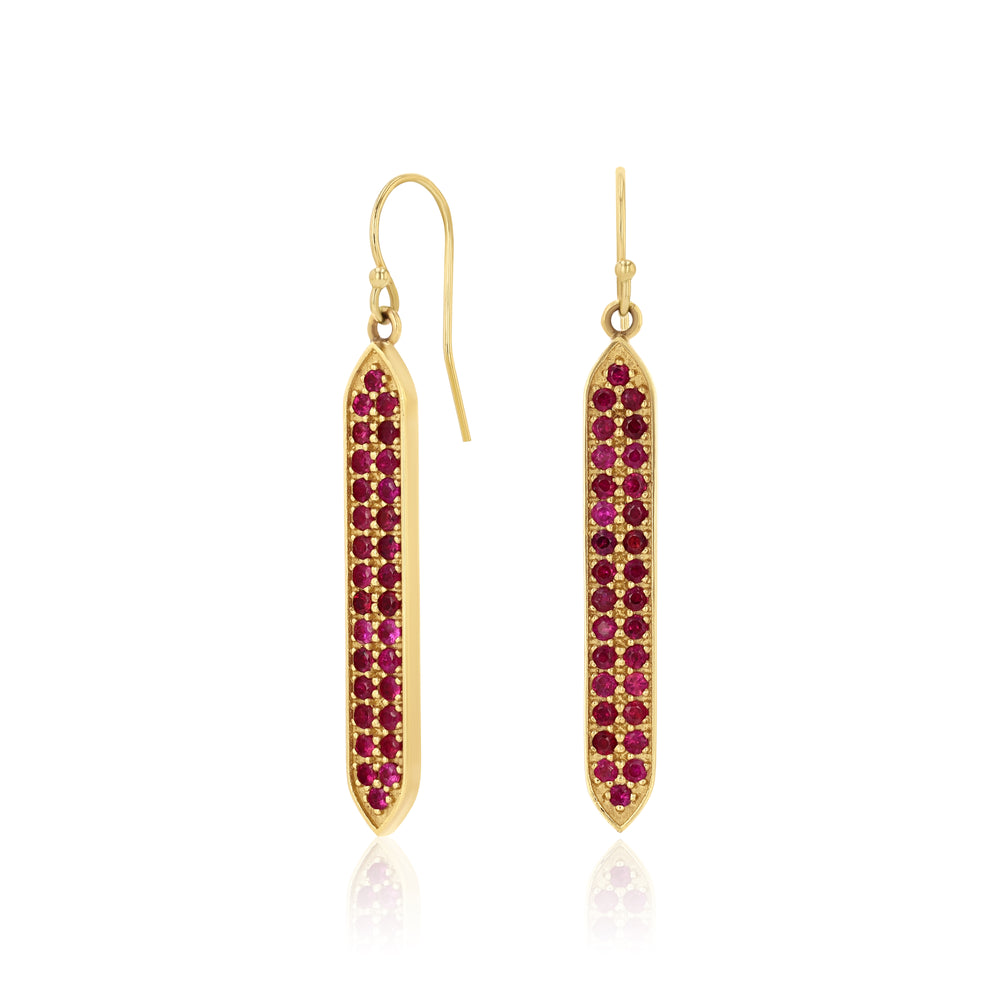 Ruby Goddess Earrings